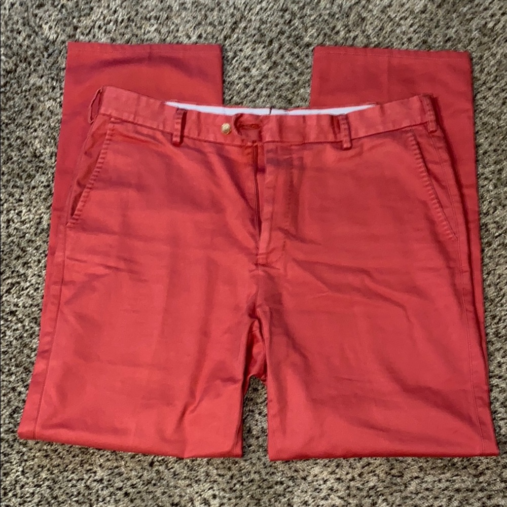 Peter Millar Men's Red/Coral Dress Pants